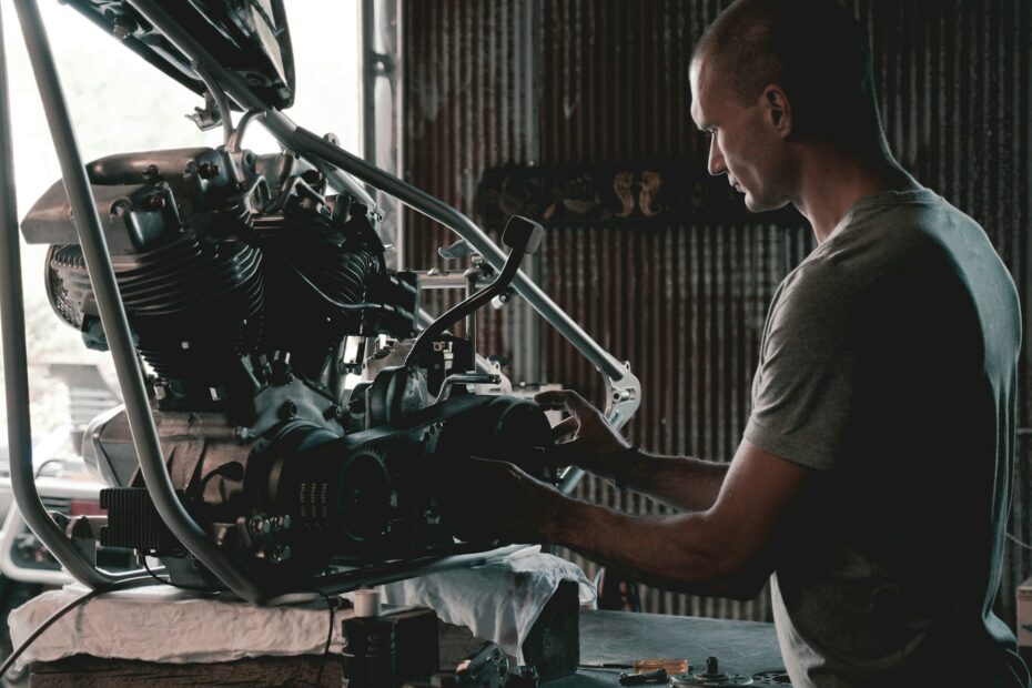 Entretien d'une moto